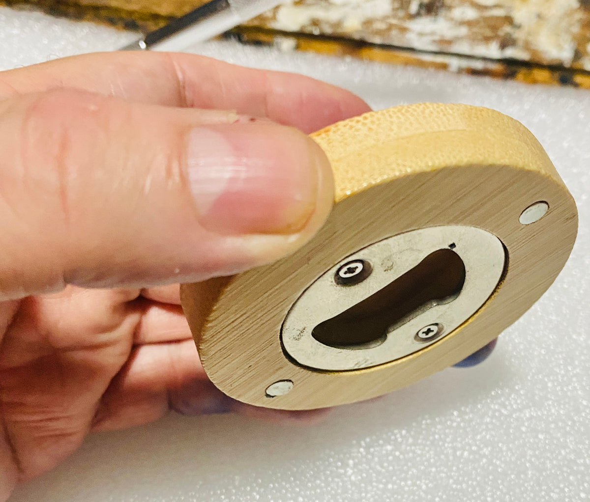 Bottle round personalised opener