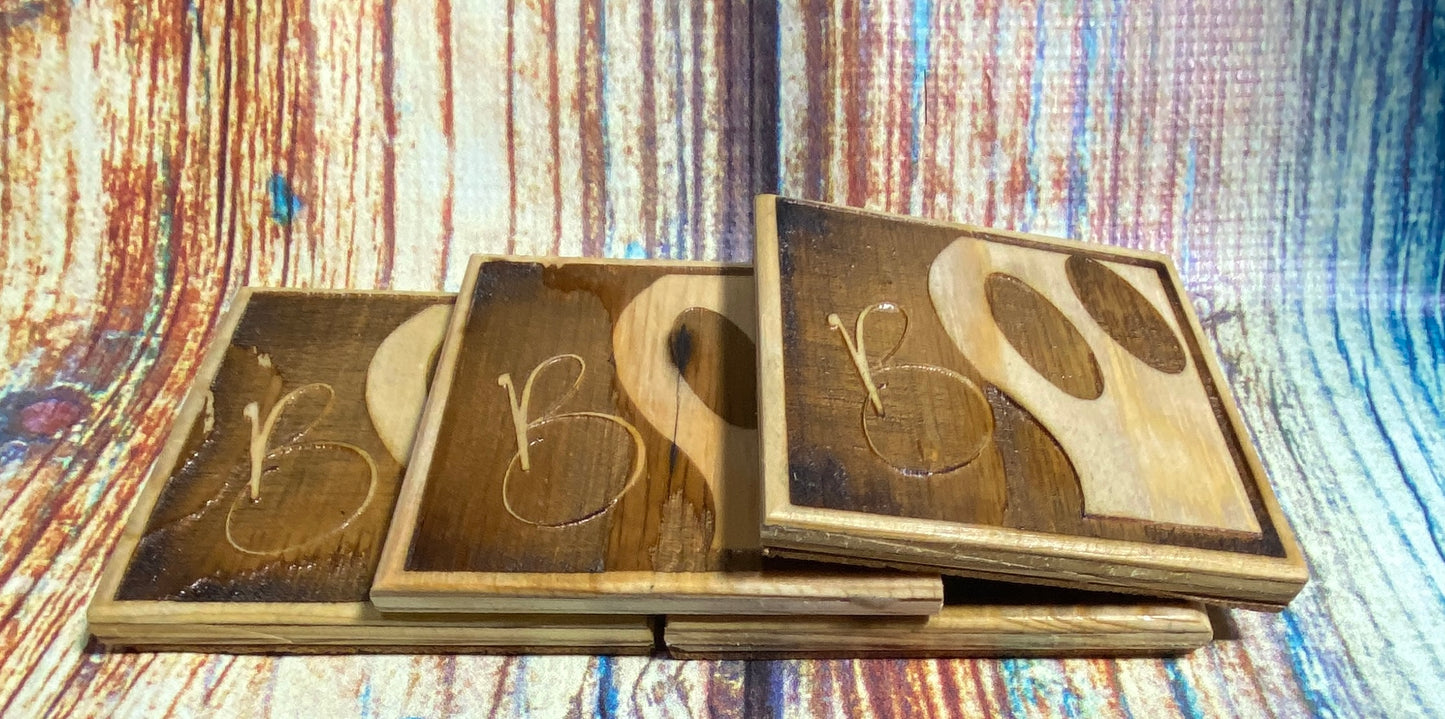 Boo Coasters for Halloween x 4
