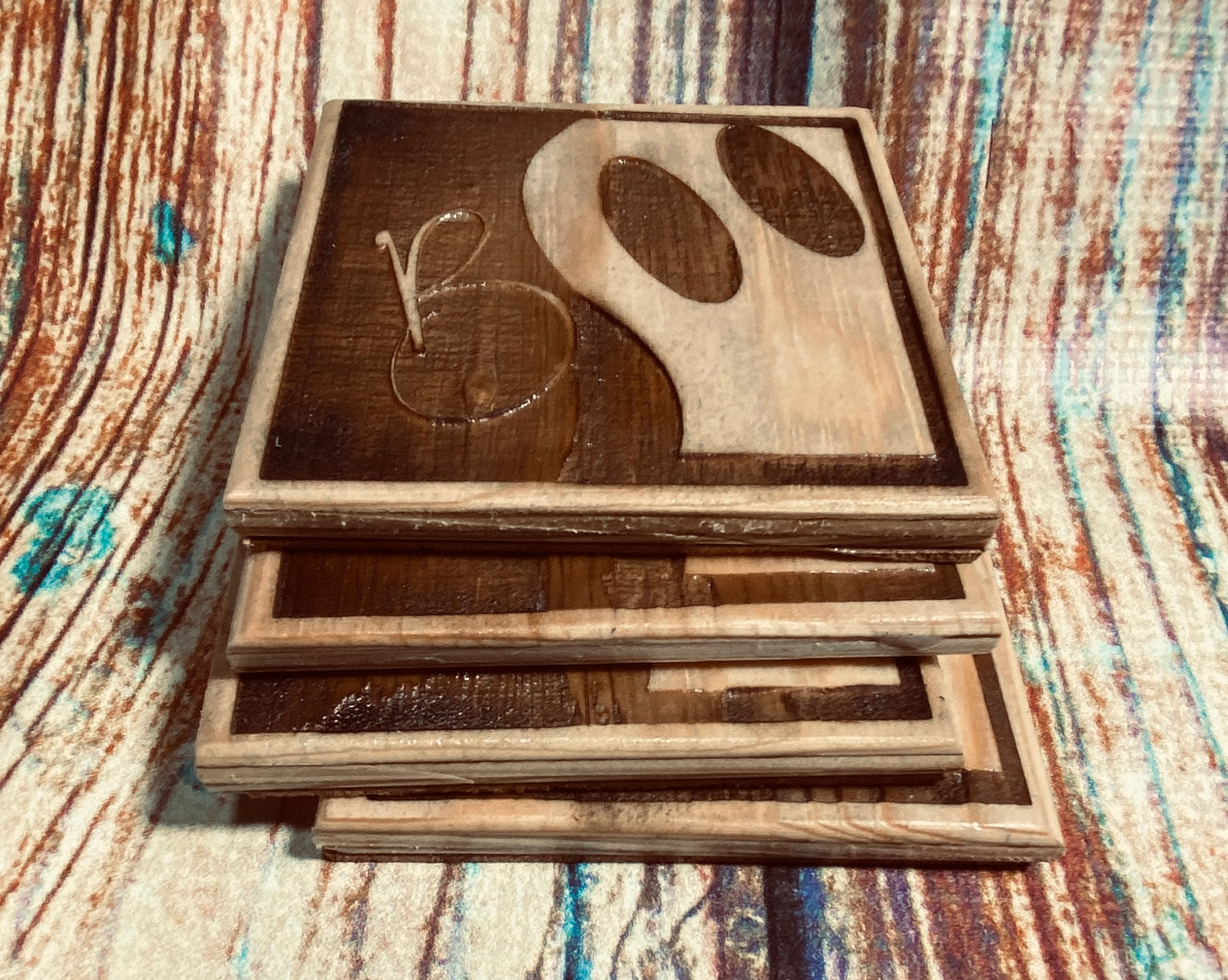 Boo Coasters for Halloween x 4