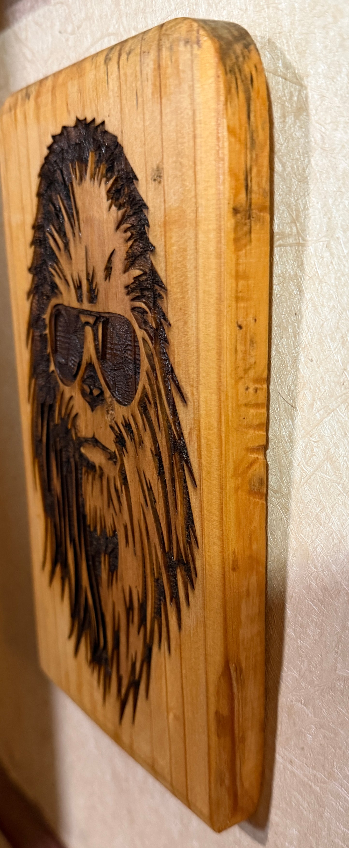 Chewbacca Star Wars Laser-Engraved Wooden Wall Art