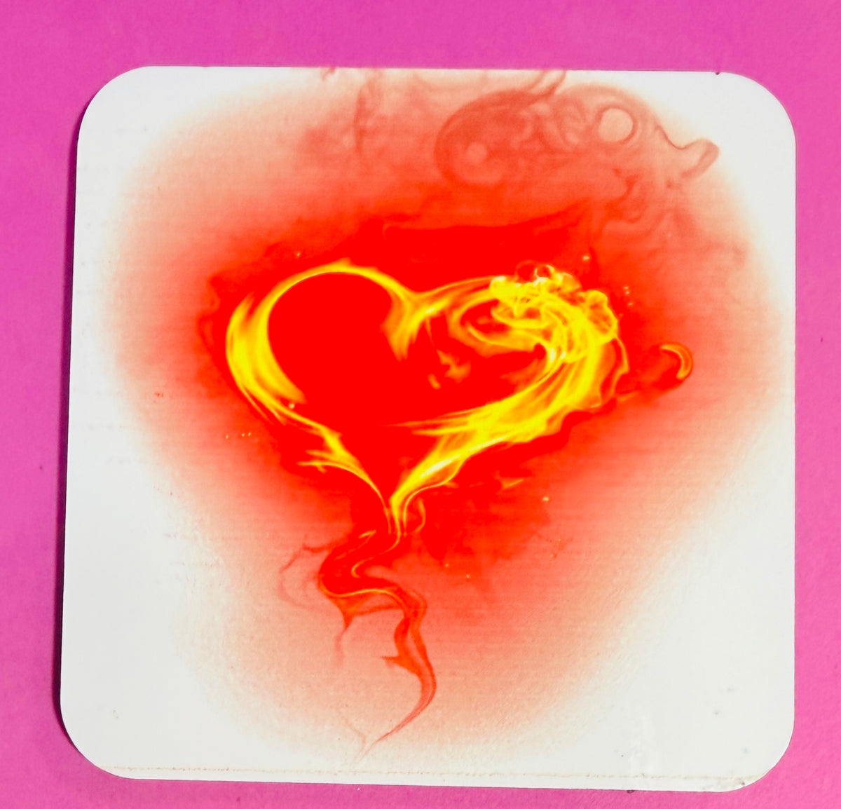 🔥 One-Off Abstract Wildlife Coaster Set – Handmade & Bold