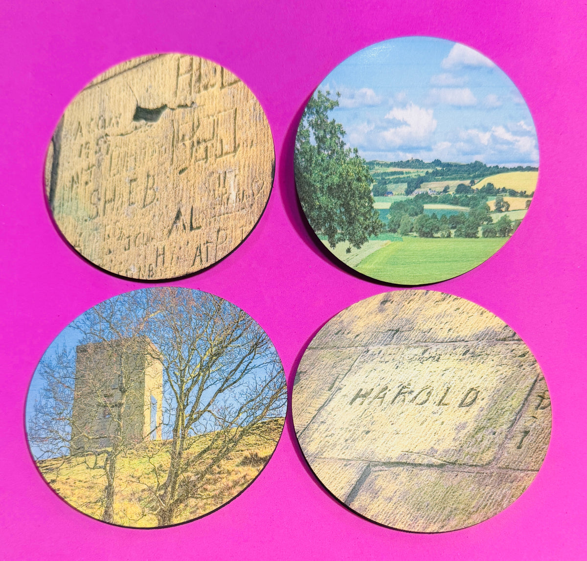 Billinge Local Landscape coasters