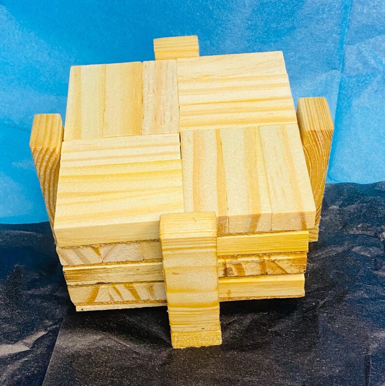 4 Wooden coasters with holder. Handmade great gift