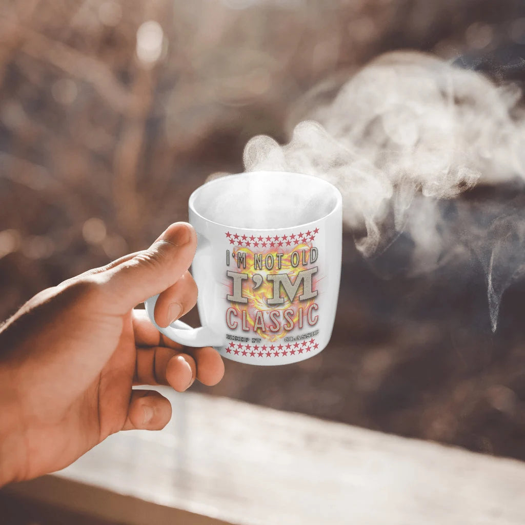 Not old but Classic Mug, great gift, present. drinking mug. series present.