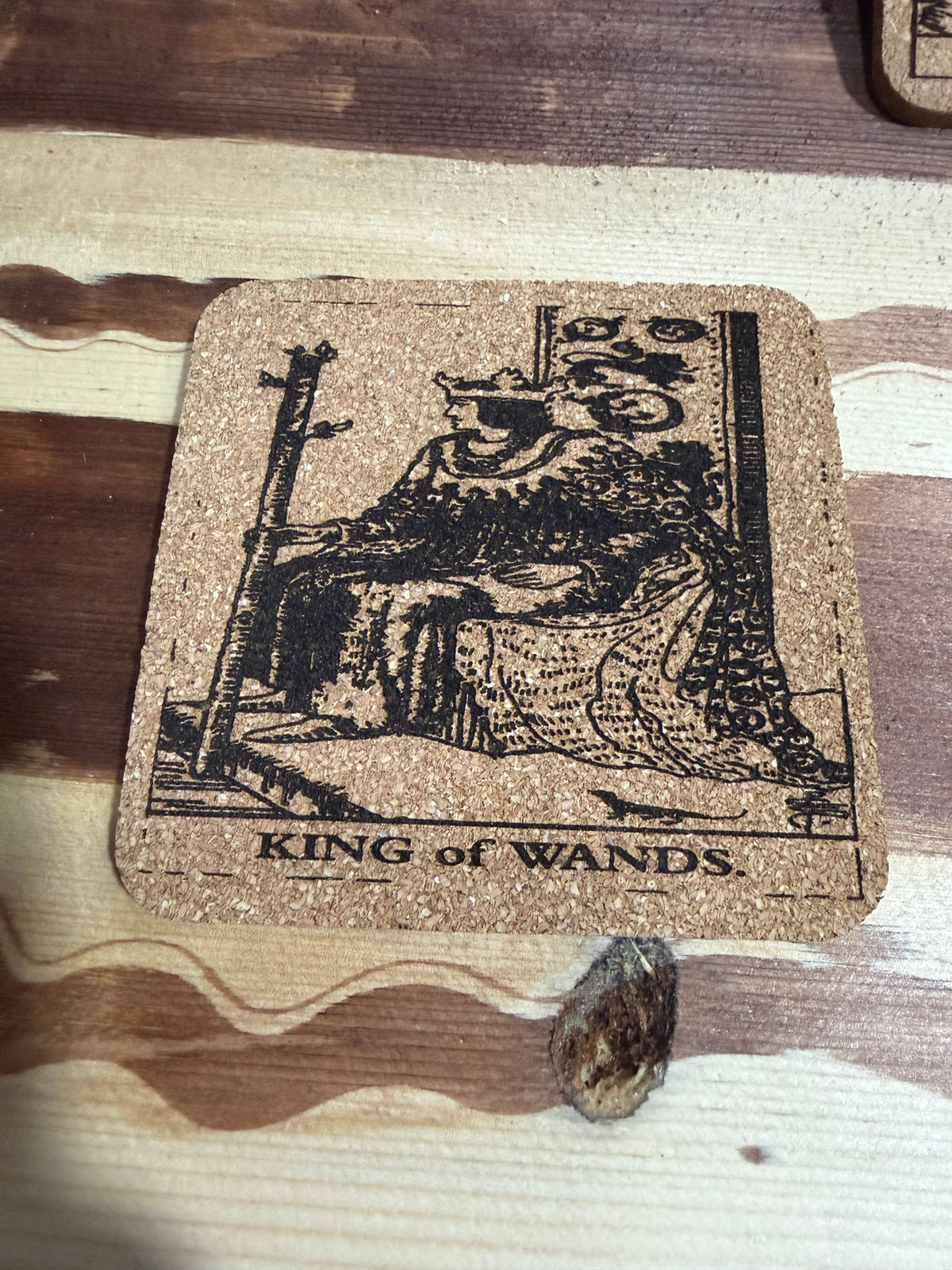 Tarot me cork coasters
