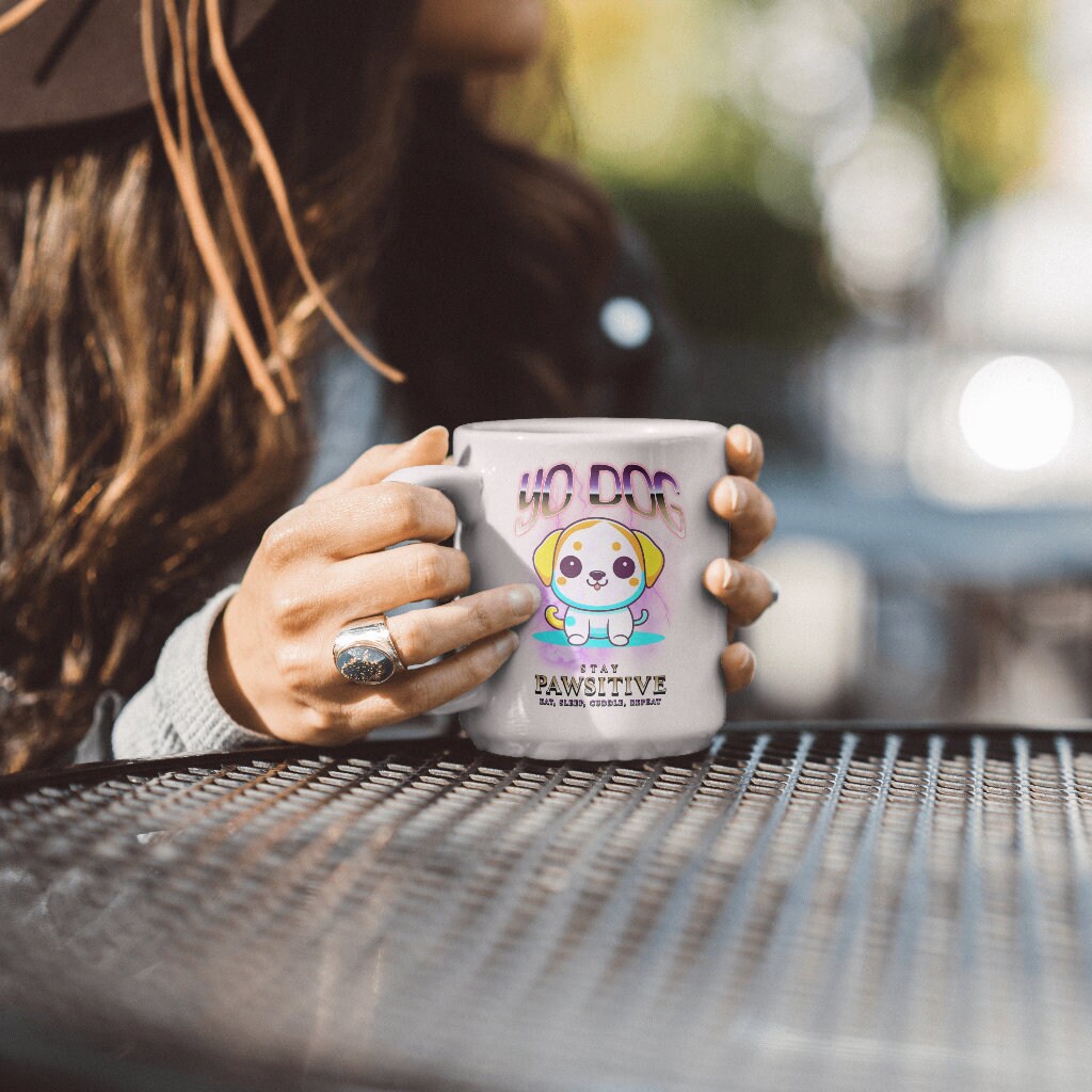 Coffee Puppy drinking mug. Plus free matching coaster.