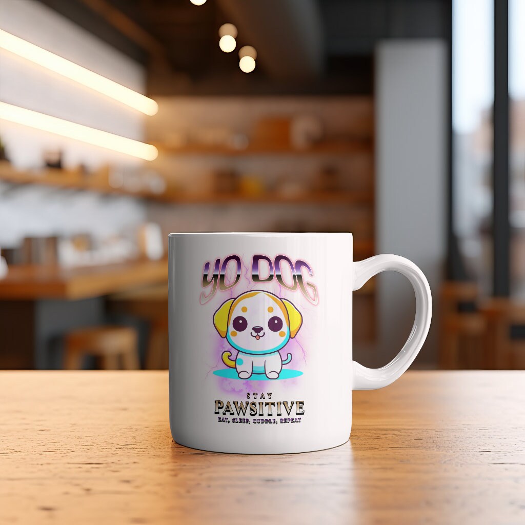 Coffee Puppy drinking mug. Plus free matching coaster.