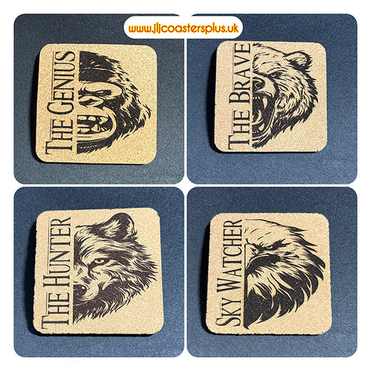 Gauding coasters animal spirits.
