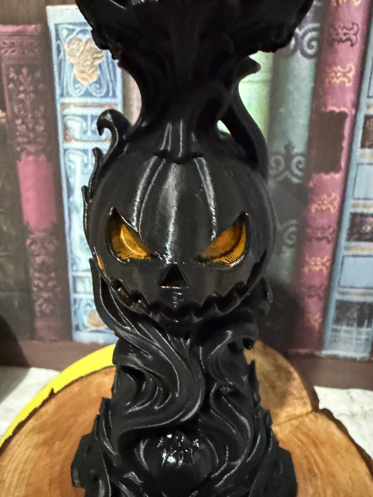 Spooky Halloween Pumpkin T-Light Candle