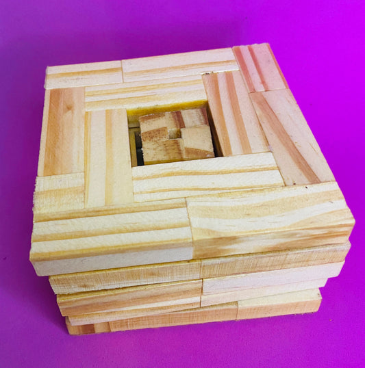 wood block coasters with holder