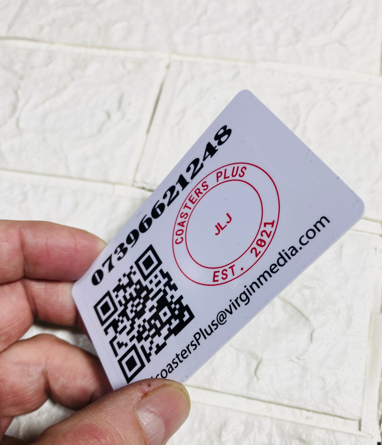 Contactless Digital Business Card Plastic