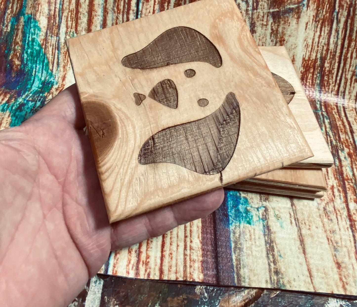 Dog bow wow coasters x 4