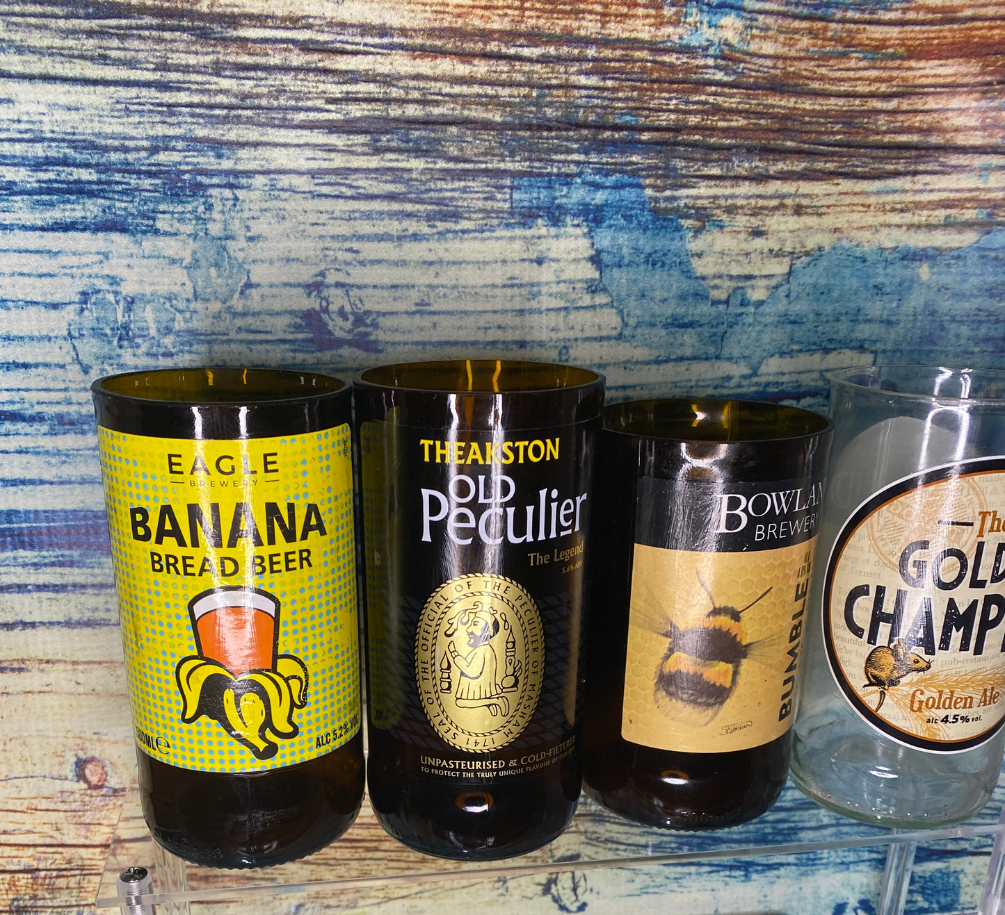 Banana beer glass from Bottle