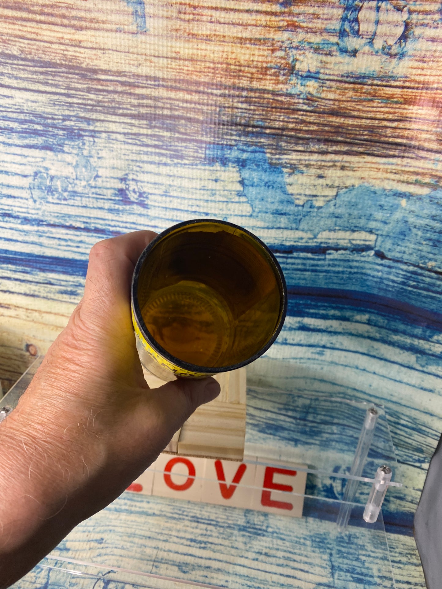 Banana beer glass from Bottle