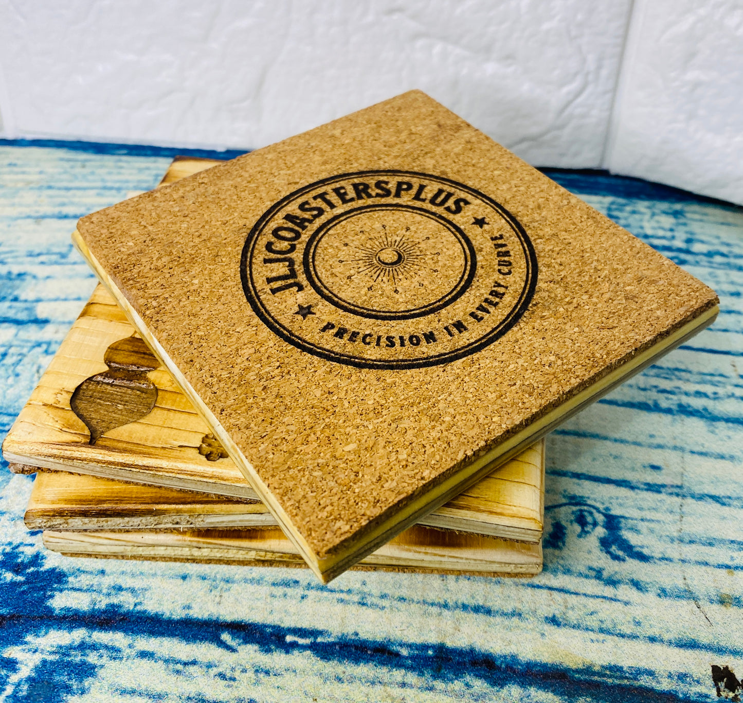 Family & Friends Christmas Coasters, Handmade