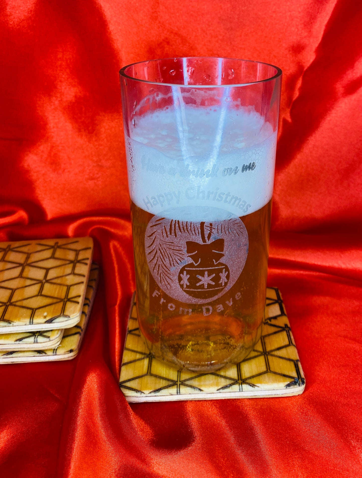 geometric design coasters x4