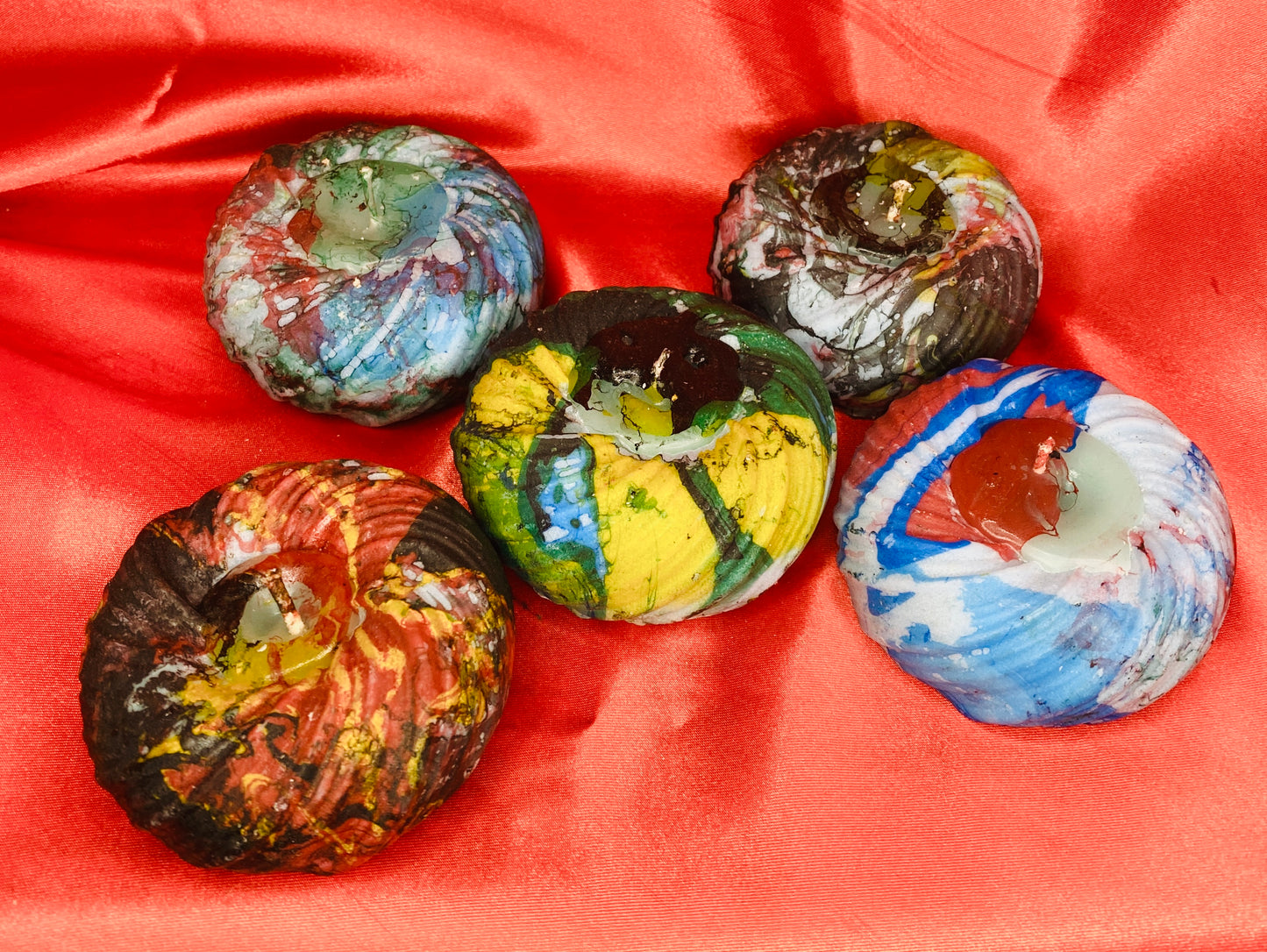 Ornamental Candles set of 5