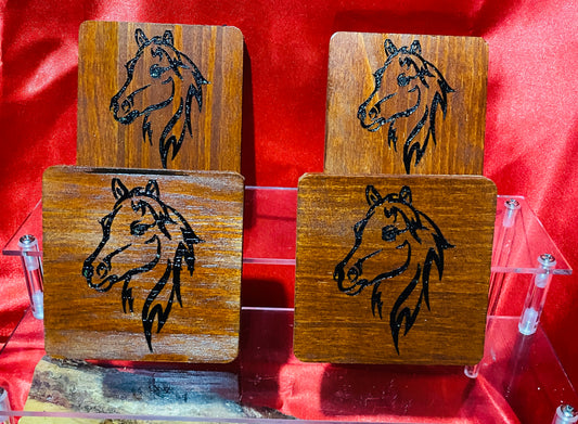 Horse head coasters