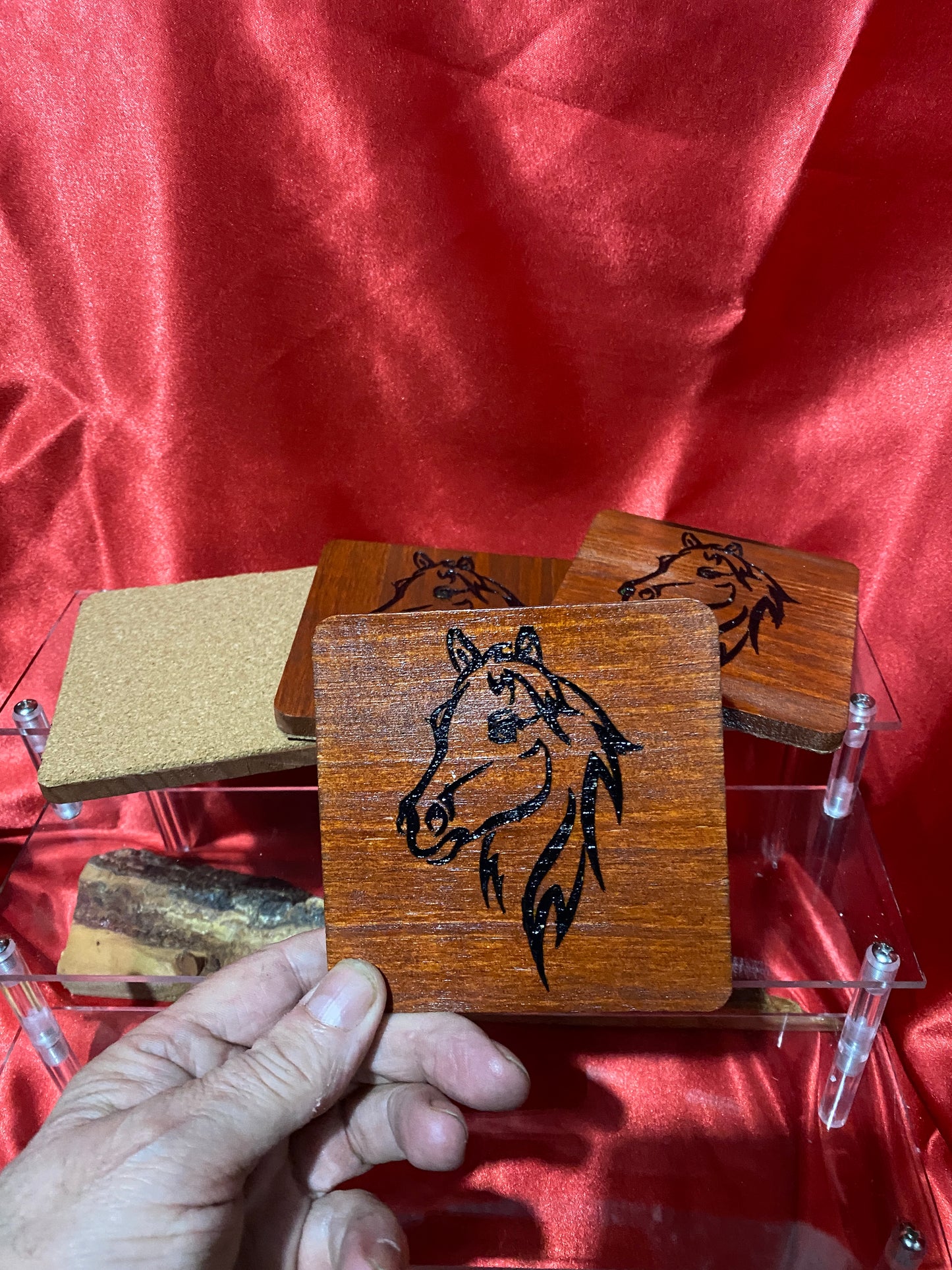 Horse head coasters