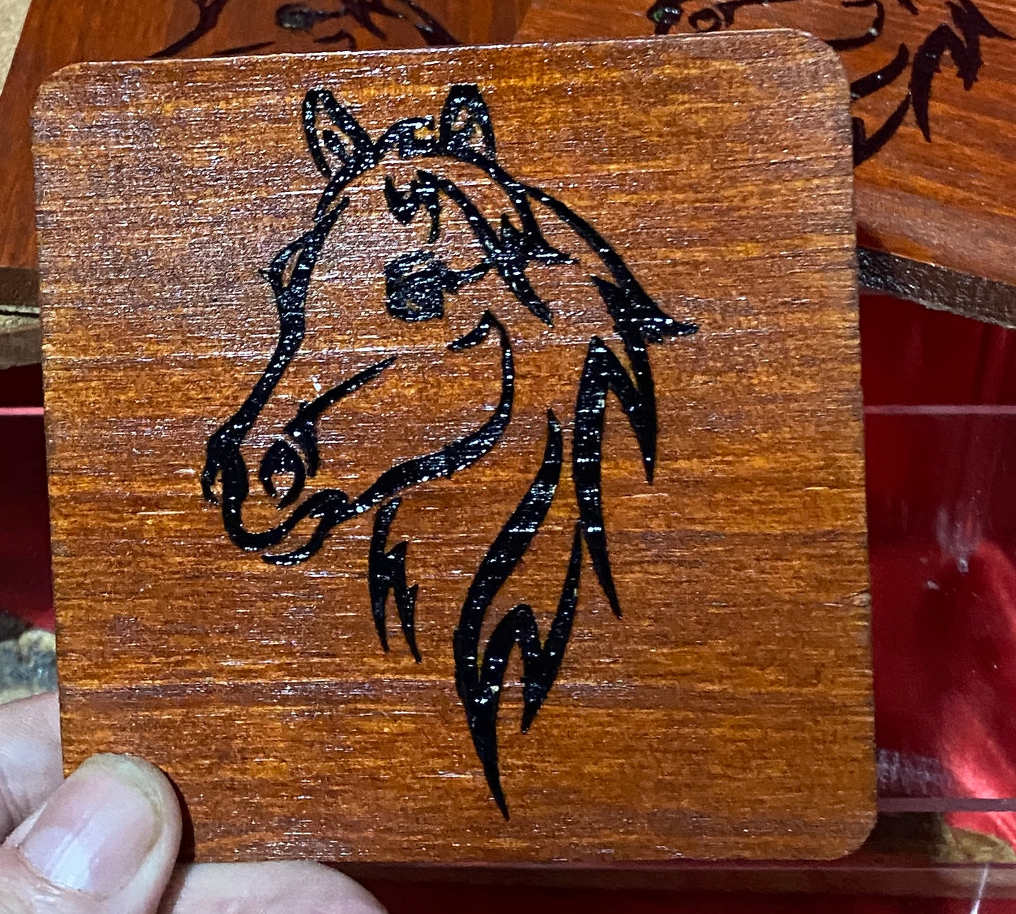 Horse head coasters
