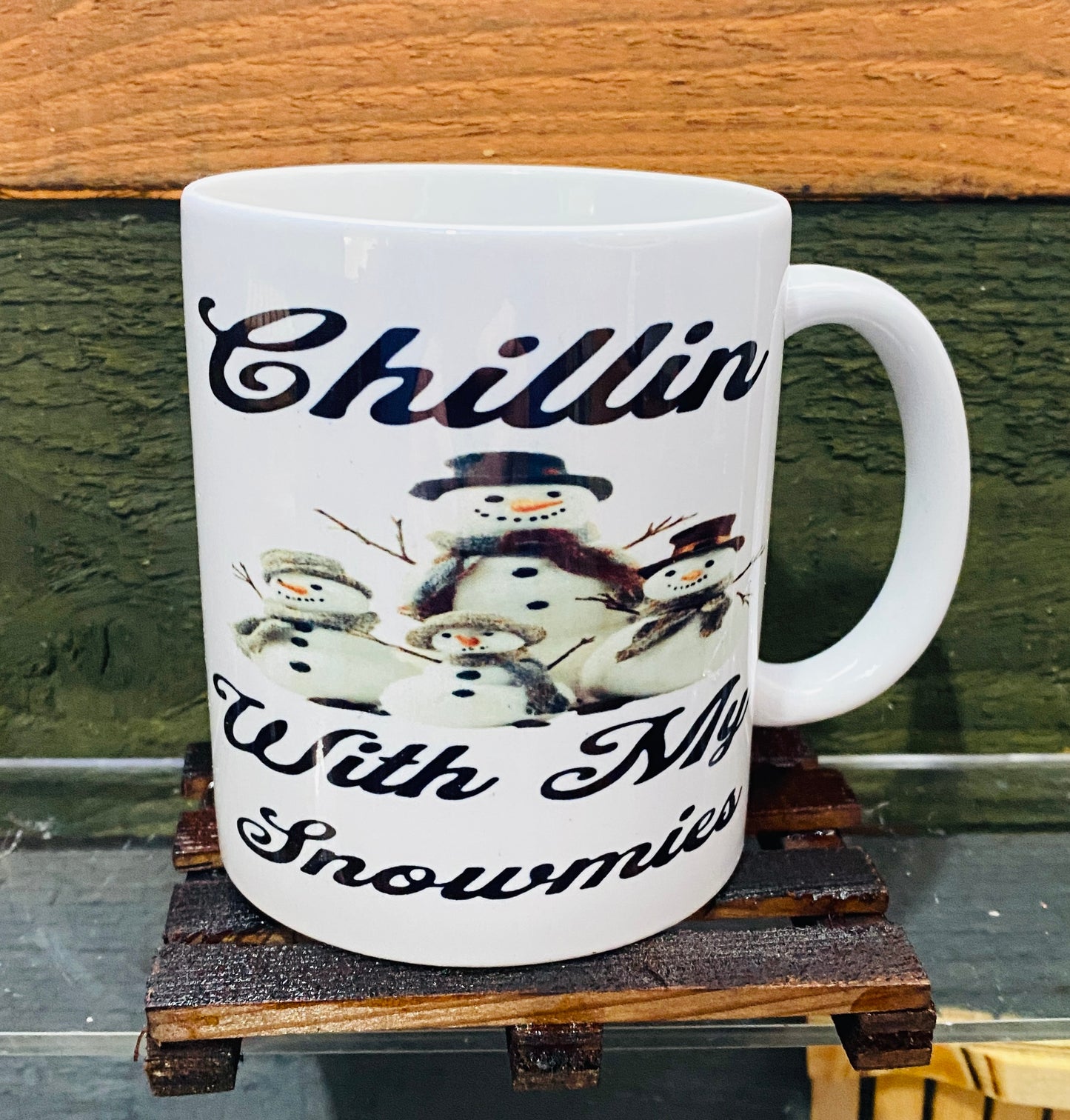 Christmas mug Chillin  with my snowmies