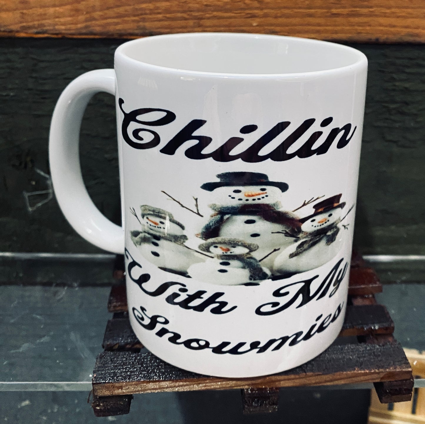 Christmas mug Chillin  with my snowmies