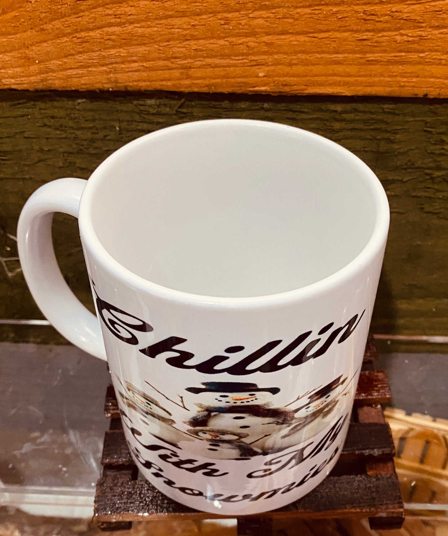 Christmas mug Chillin  with my snowmies