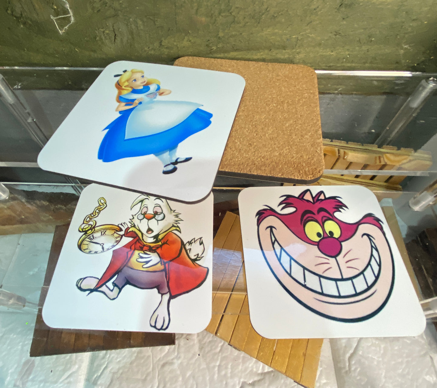 Alice In Wonderland coasters