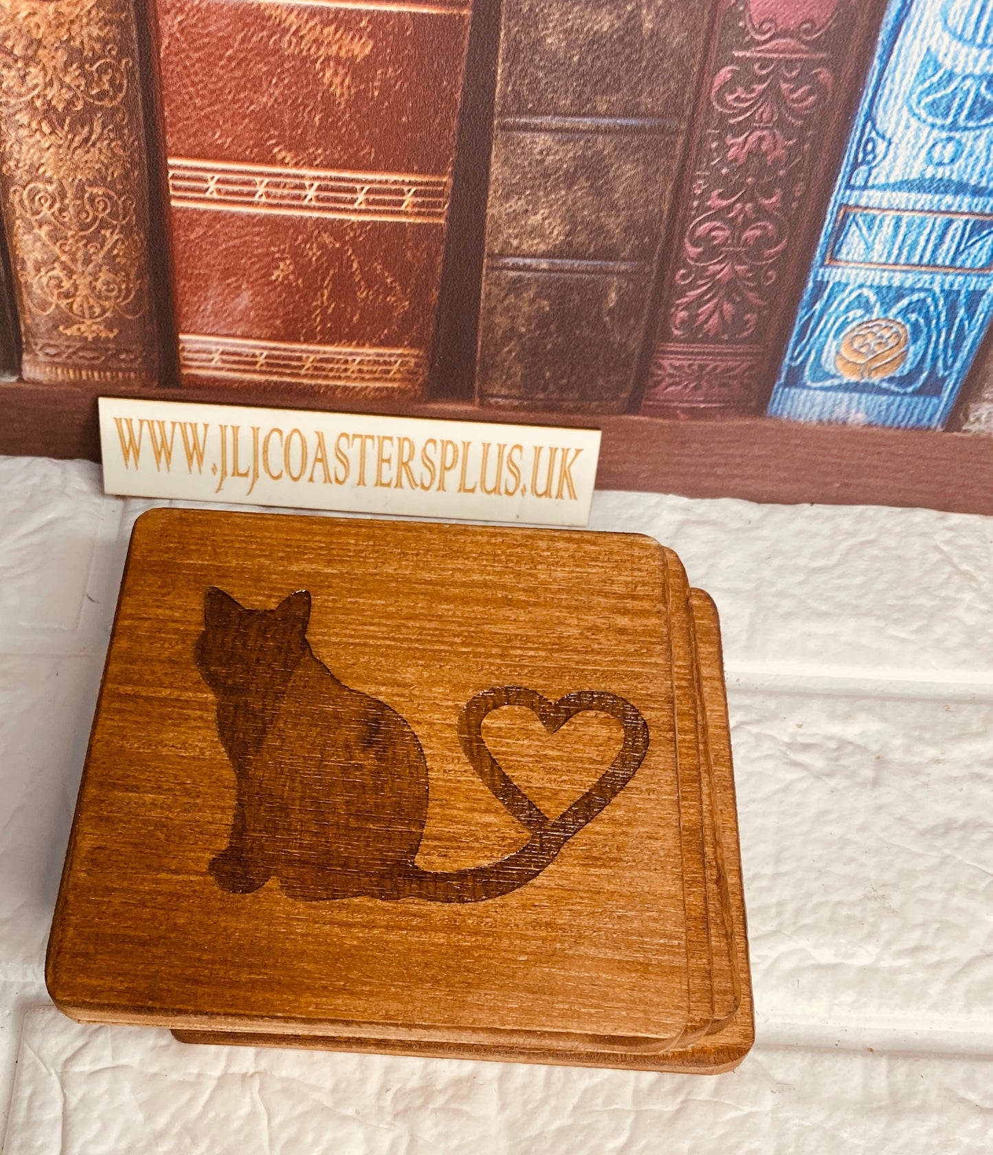 Cat Lover Coasters x 4