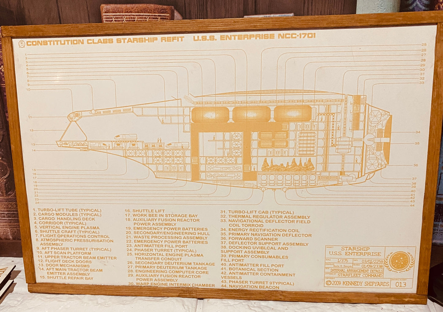 USS Enterprise Body Schematic