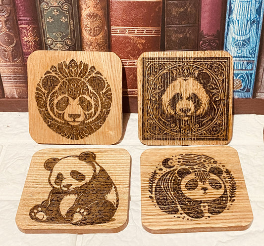 Panda coasters