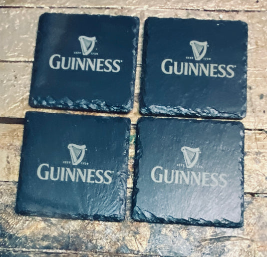 Guinness slate coasters x 4