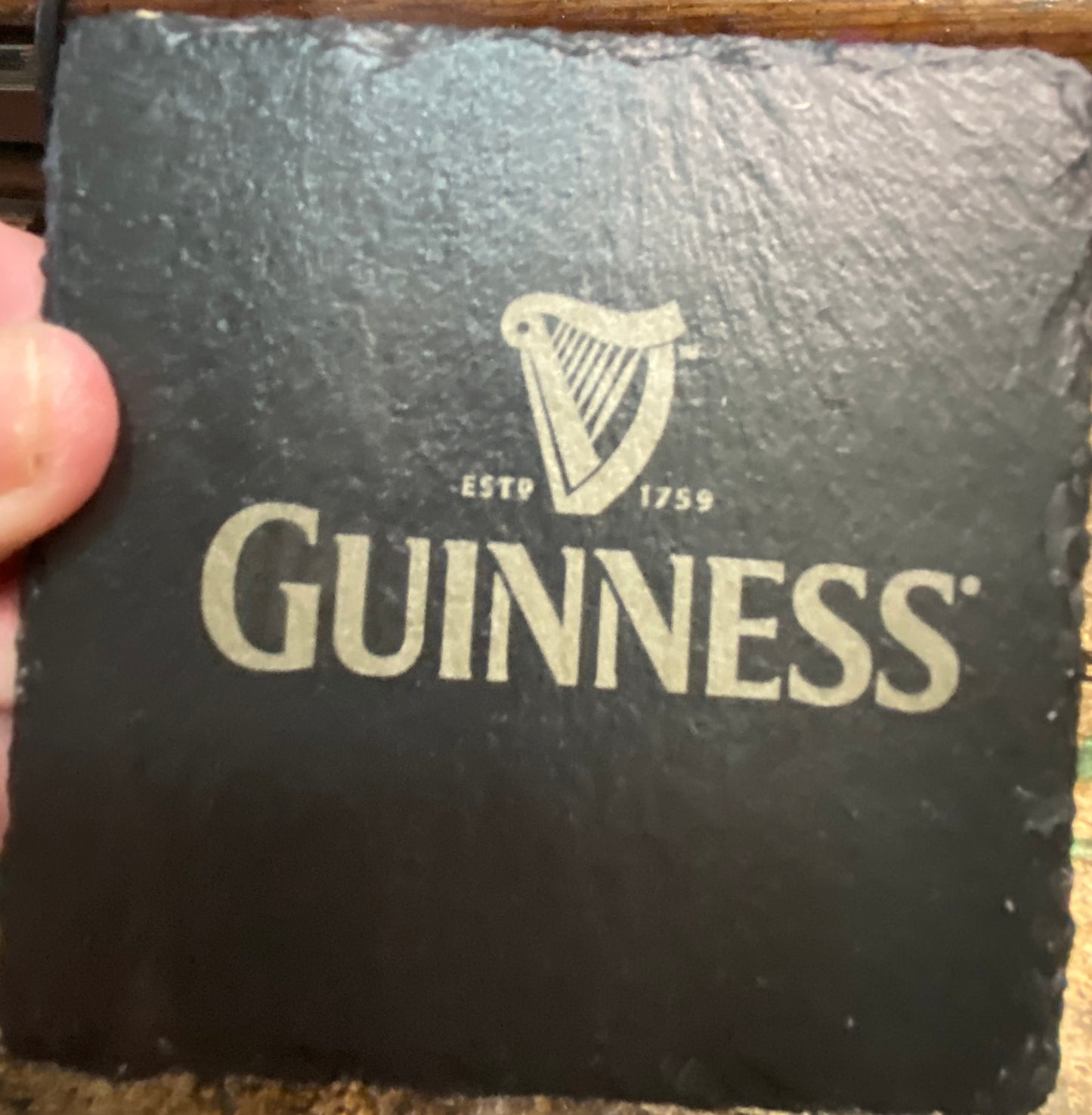 Guinness slate coasters x 4