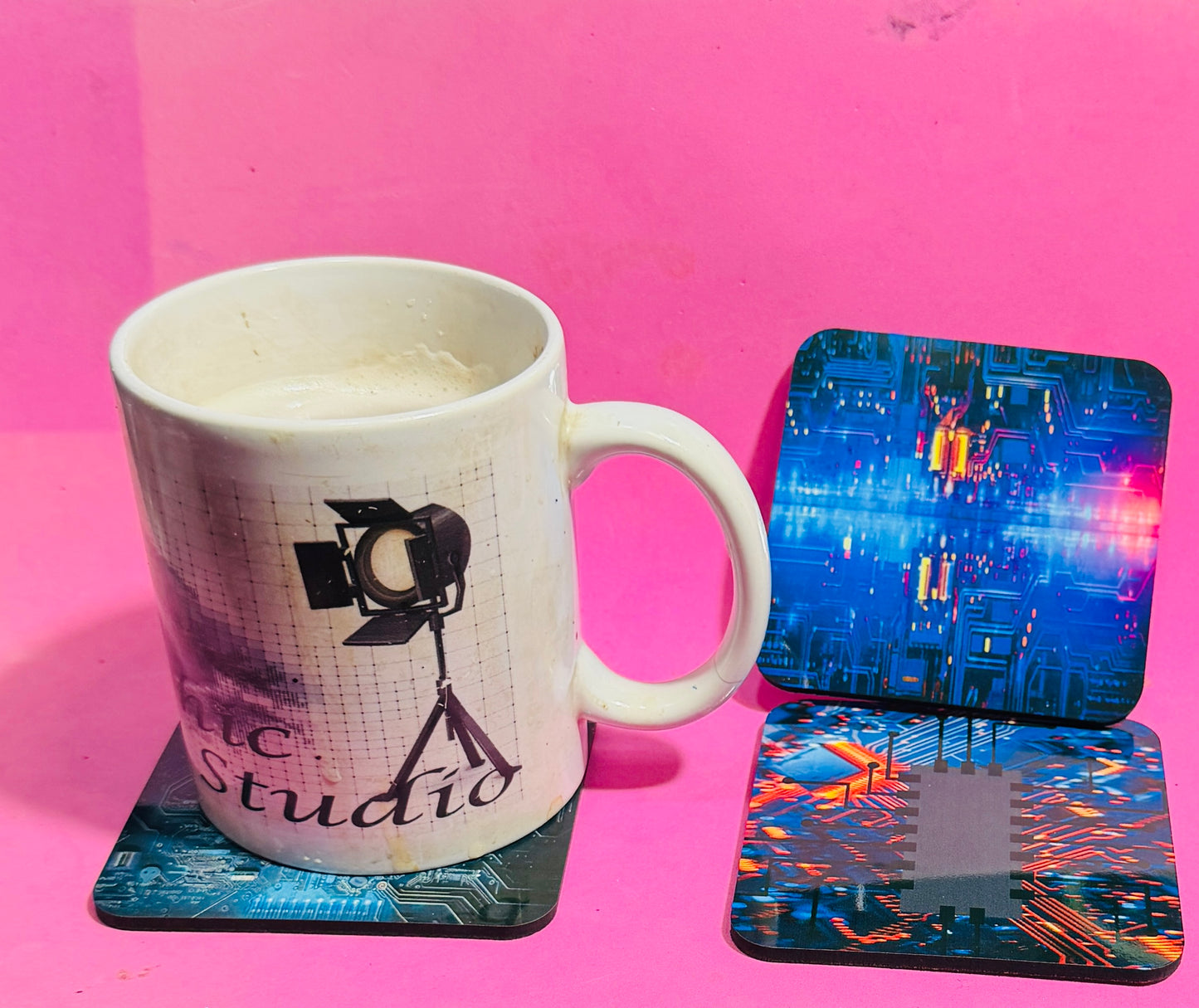 Tech Circuit Coasters x 4