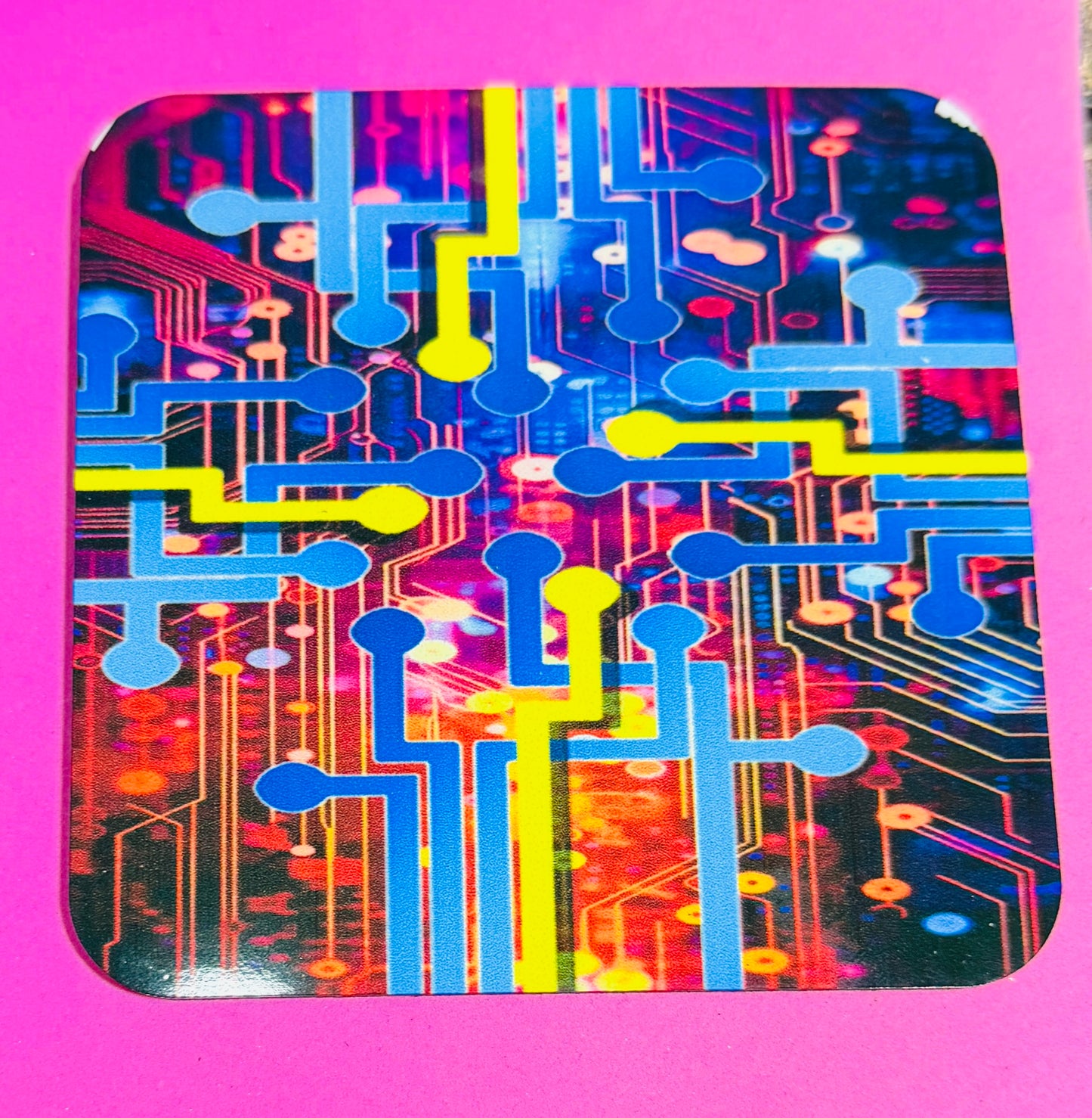 Tech Circuit Coasters x 4
