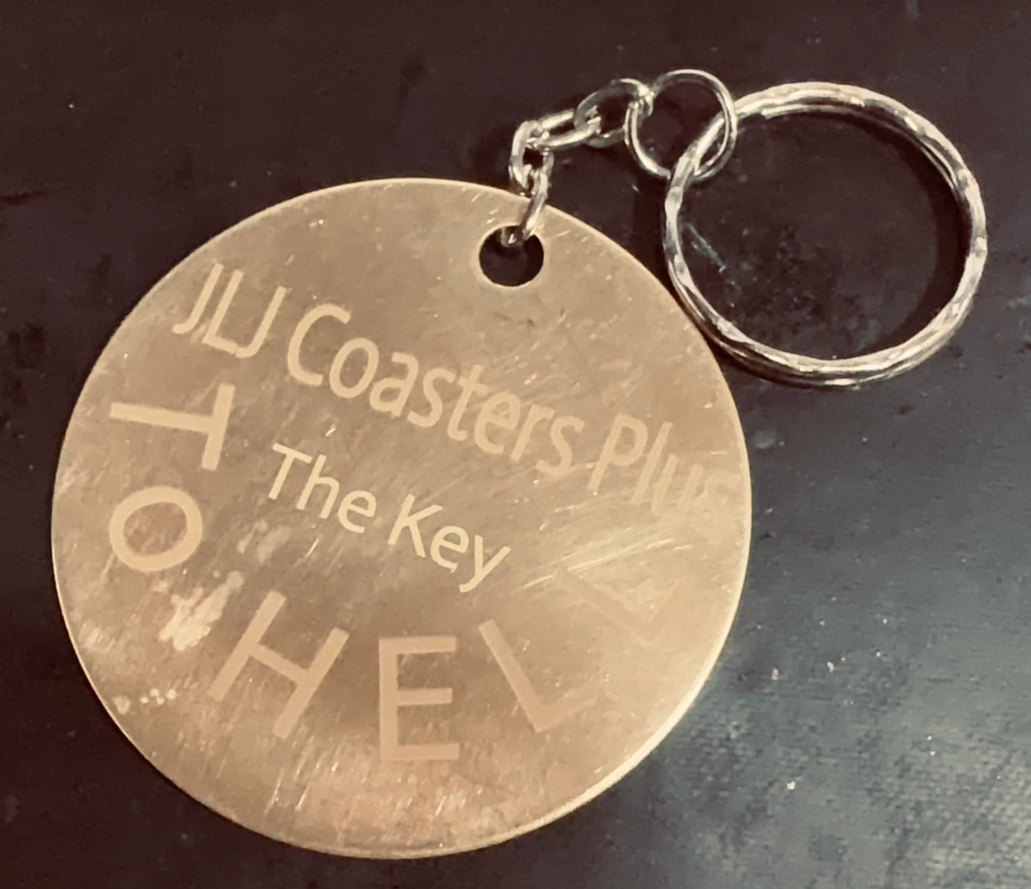 Personalised Laser Engraved Brass Key Rings
