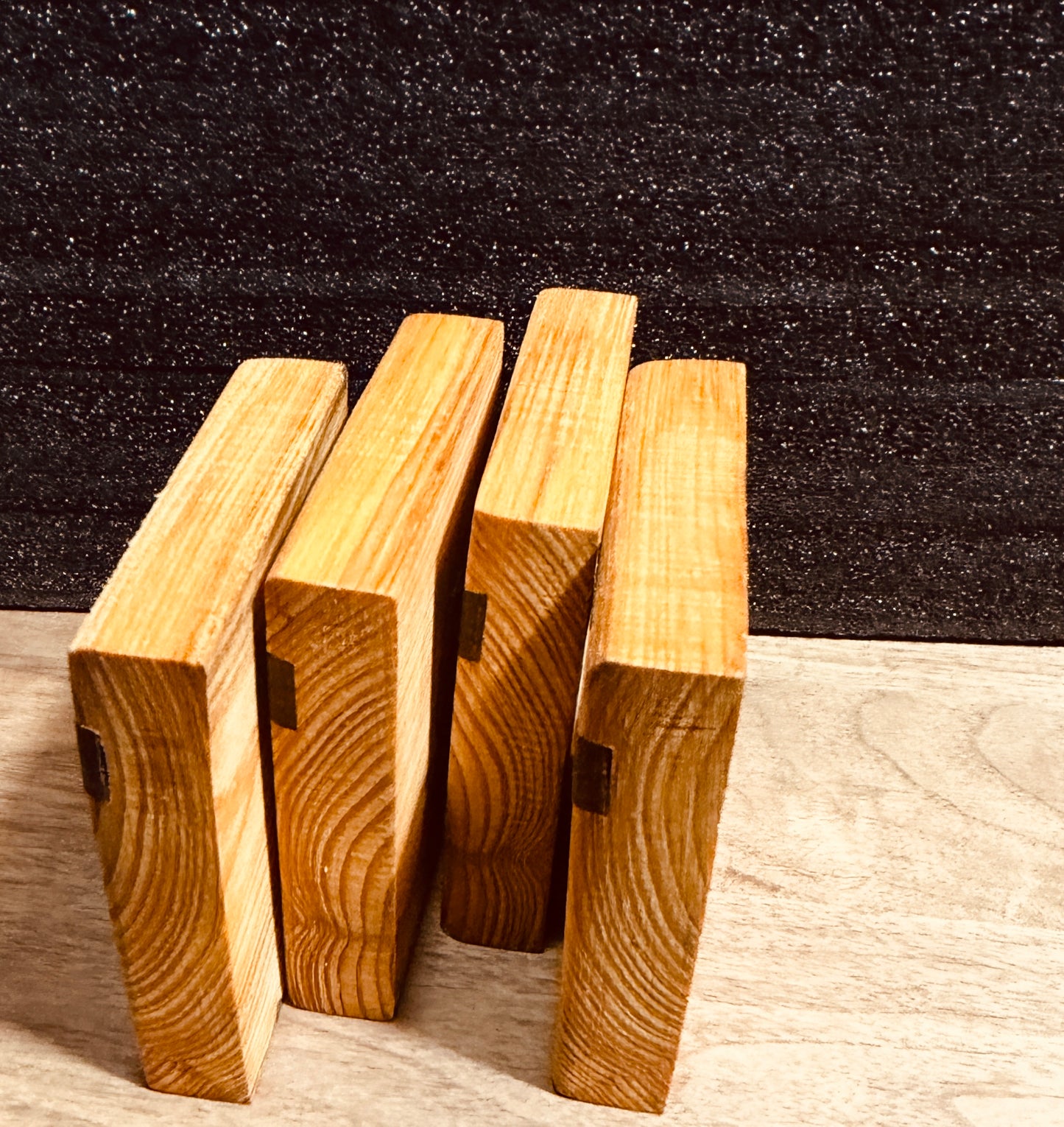 🌿 Hummingbird Chunky Wooden Coasters – Handmade &amp; Laser Engraved