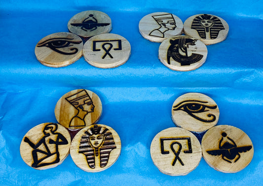 Egyptian hieroglyphic coasters
