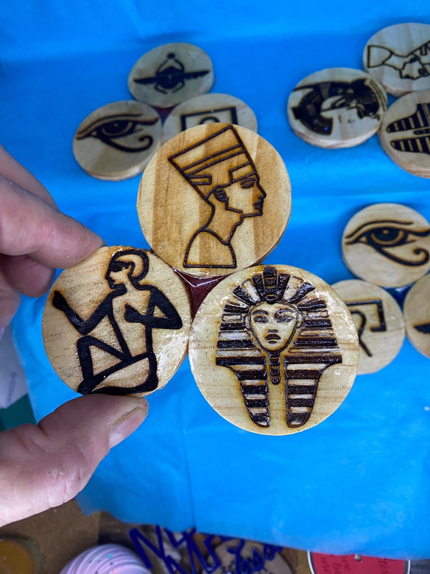 Egyptian hieroglyphic coasters