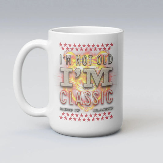 Not old but Classic Mug, great gift, present. drinking mug. series present.