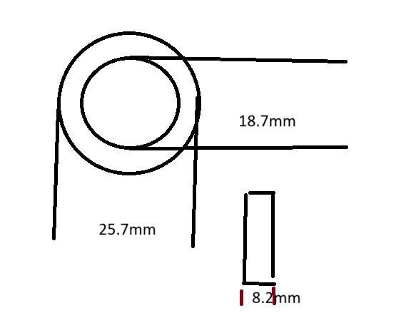 mahogany ring with red inlay