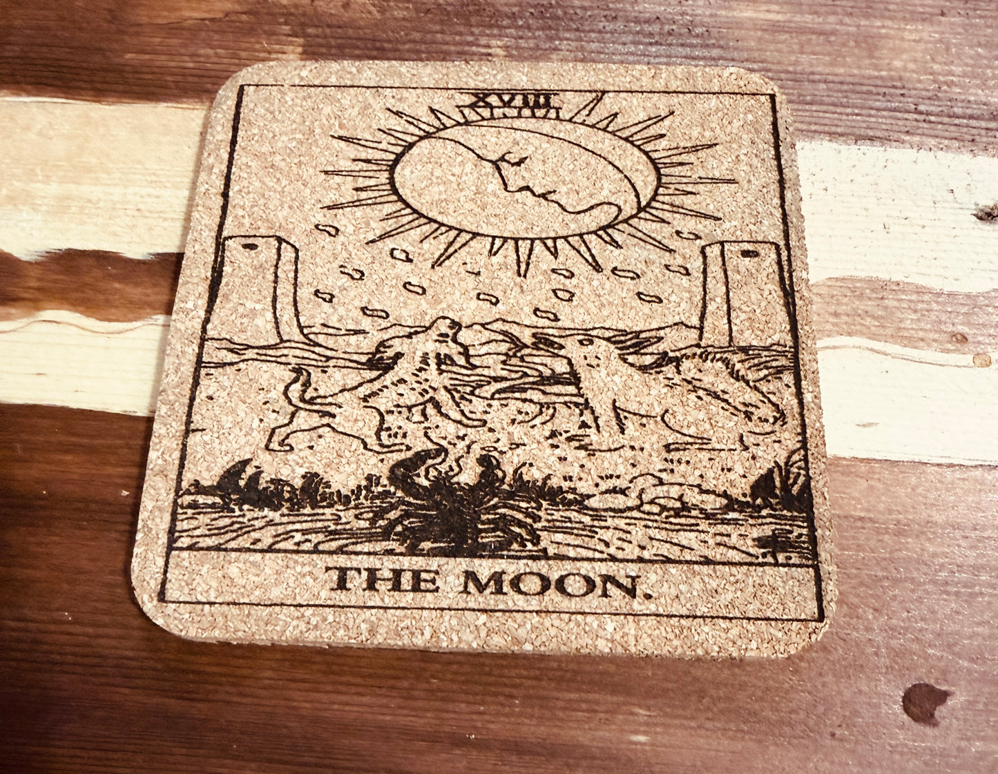 Tarot me cork coasters