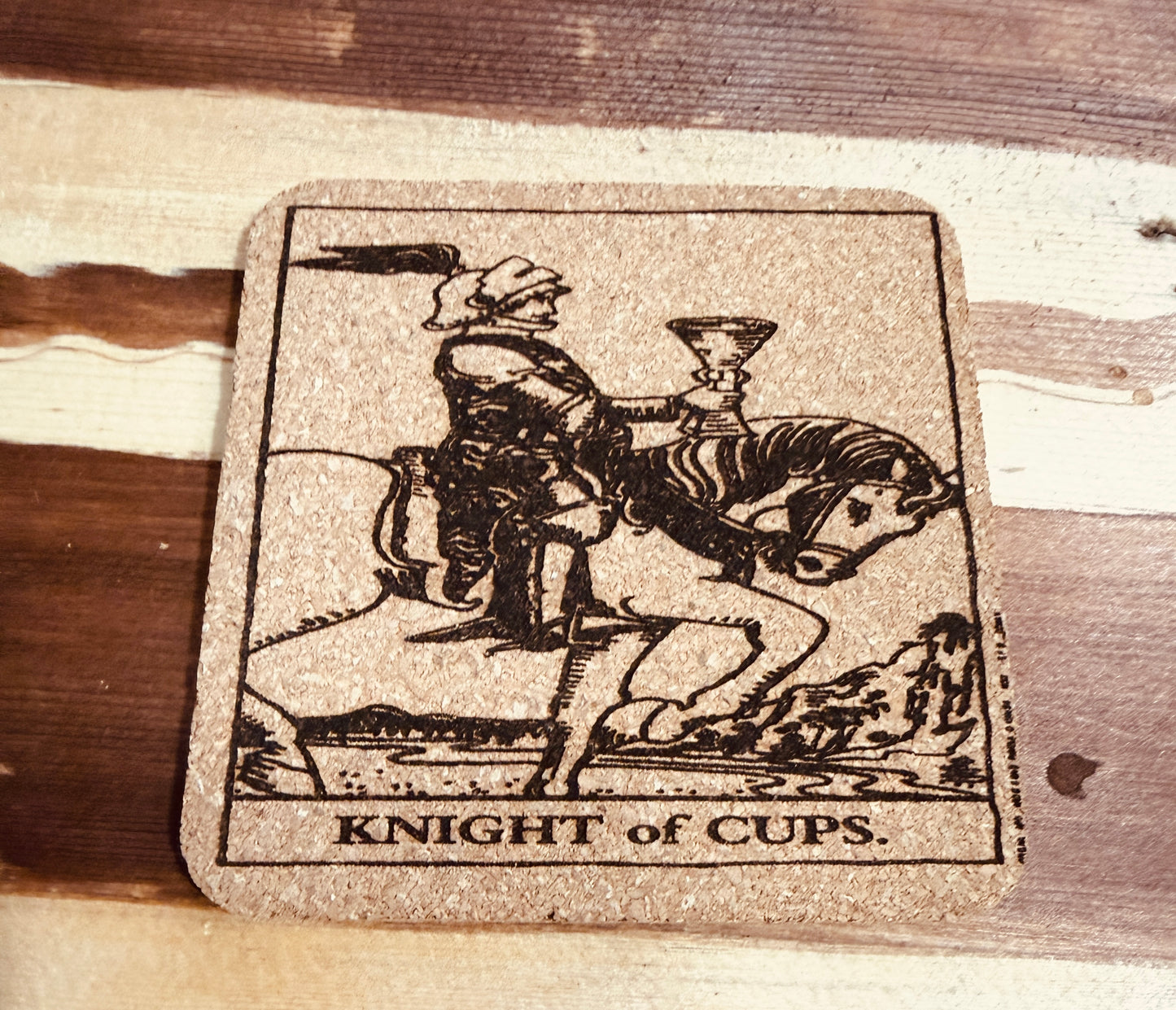 Tarot me cork coasters