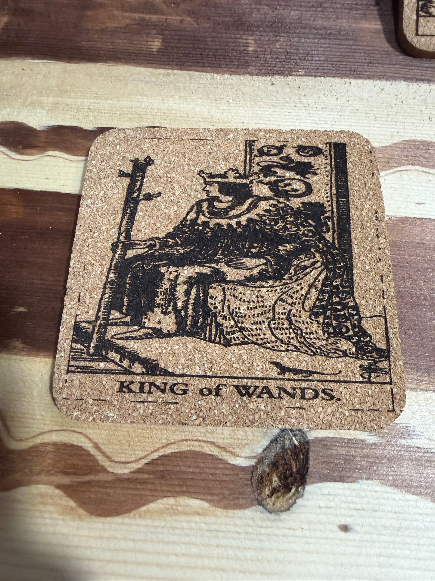 Tarot me cork coasters